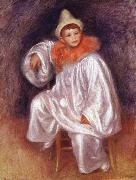 Pierre Renoir White Pierrot painting